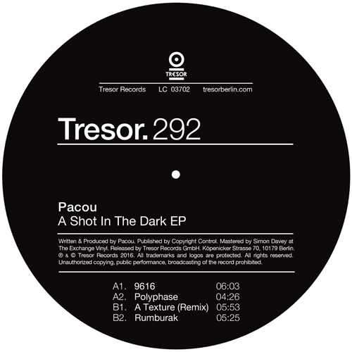 Pacou returns to Tresor Records with latest EP