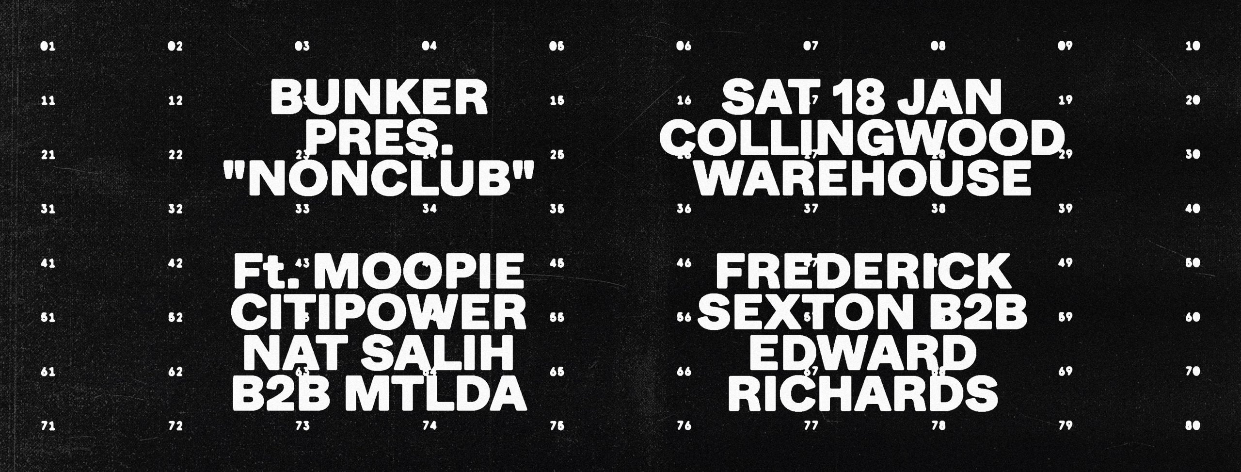 Bunker presents NONCLUB – January 2020