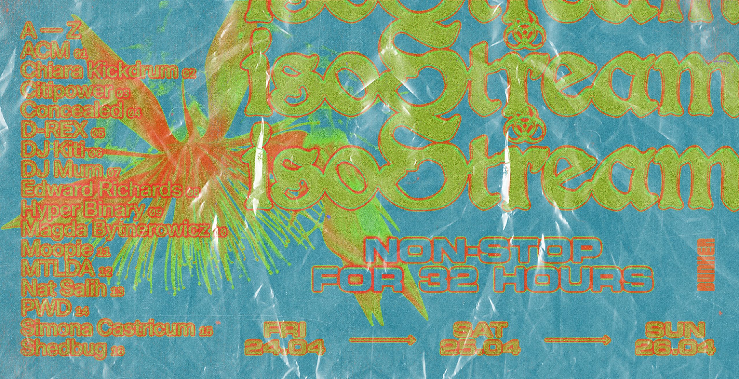 Bunker presents isoStream – April 2020